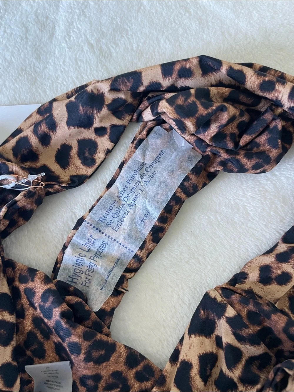 Good American Leopard-Print Swim Bottoms in Brown and Black